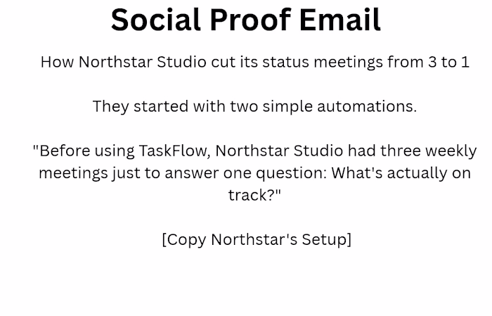 A trust-building case study email