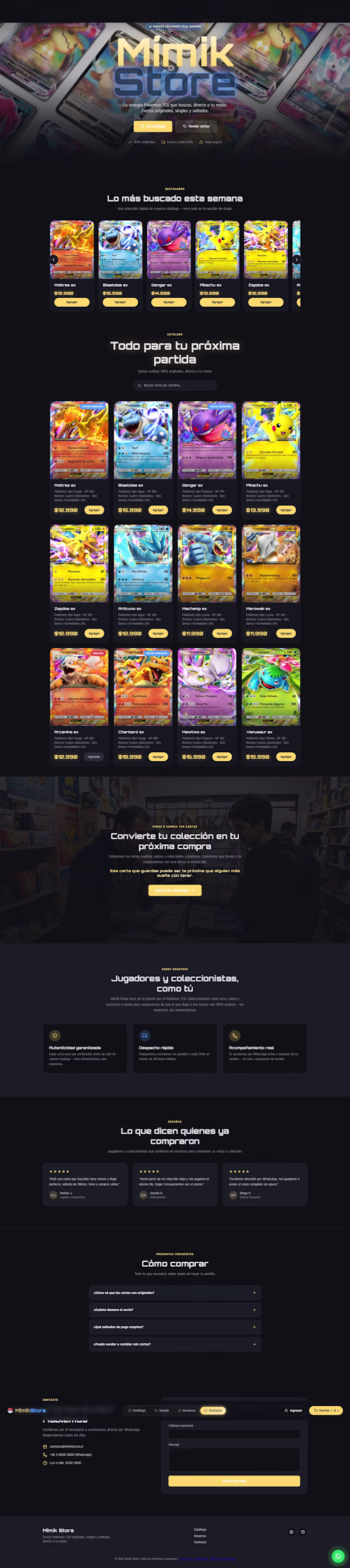 Mímik Store — Tienda Pokémon TCG