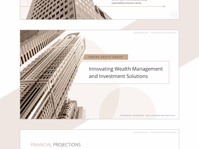 Vertex Equity Group Pitch Deck