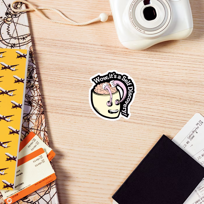 Self Discovery Sticker Design