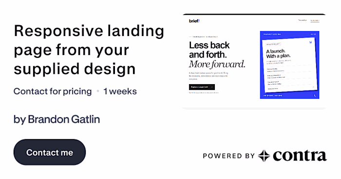 Brief — fictional landing-page demonstration