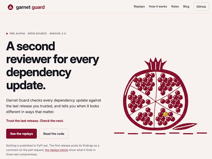 Garnet Guard — Dependency Review Tool