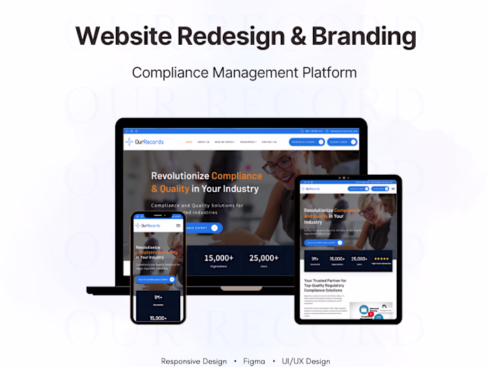 OurRecords – SaaS Website & Product UI Work