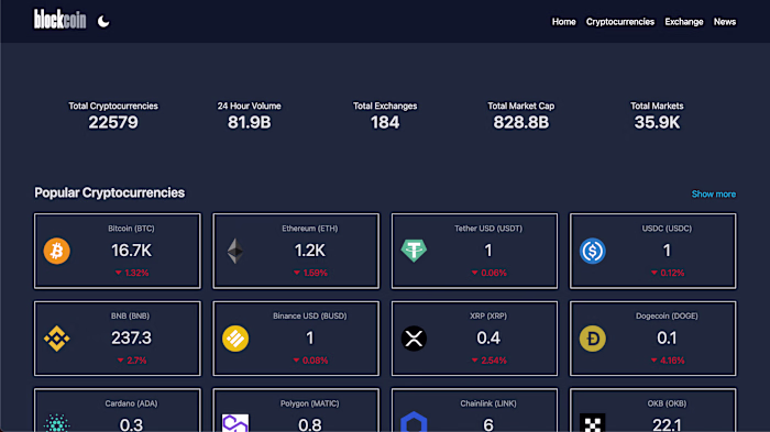 Cryptocurrency Portfolio