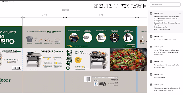 Packaging copy design