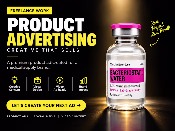 Cinematic Product Ad — Bacteriostatic