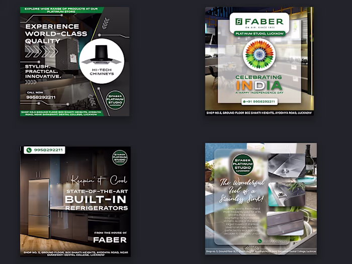 Social Media Content Creation for a Franchise Store