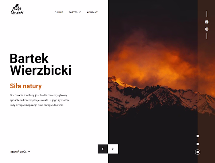 Bartek Wierzbicki Photography Website Design