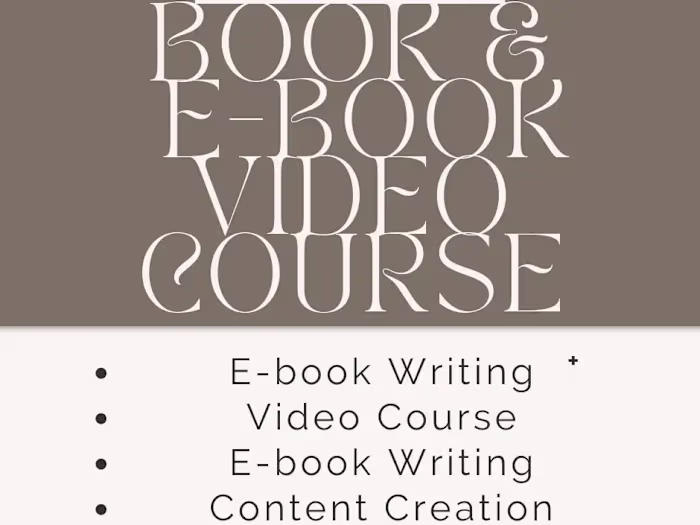 I will Make a video course for you