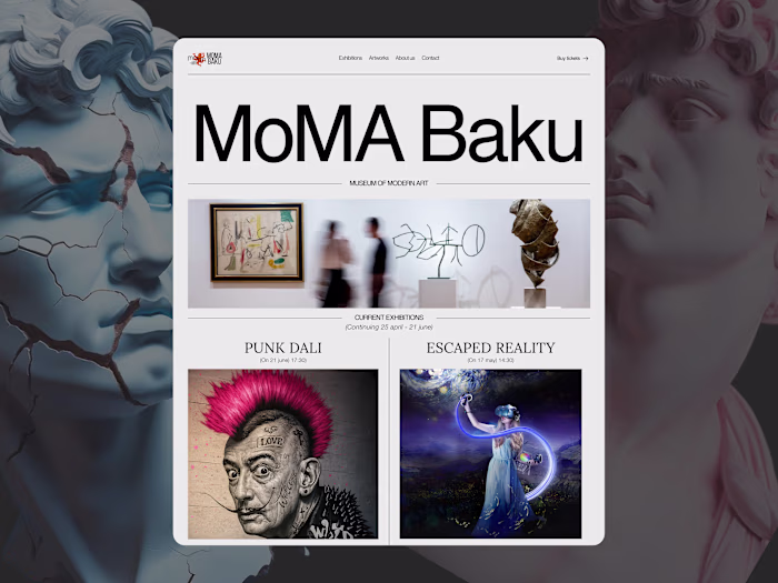UI Concept for Azerbaijan Museum of Modern Art