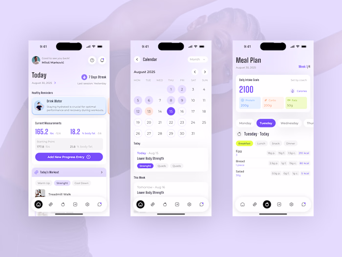 Fitness Coaching Platform (Web & Mobile App)