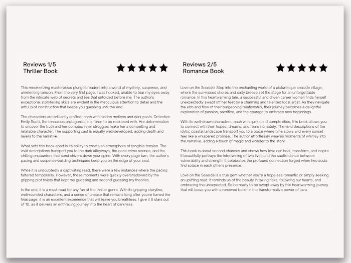 reviews