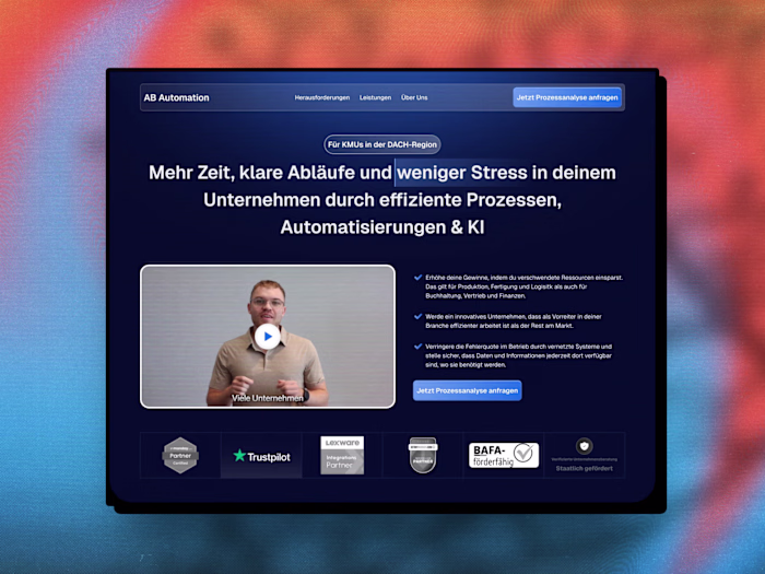 Landing Page Redesign for AB Automations