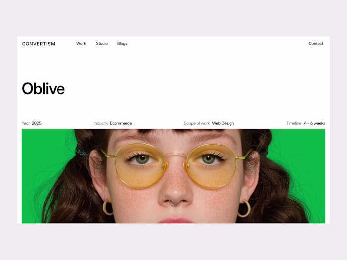 Designed this project detail page