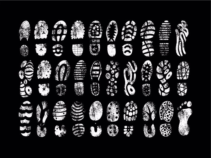 Street Soles - a collection of footprints