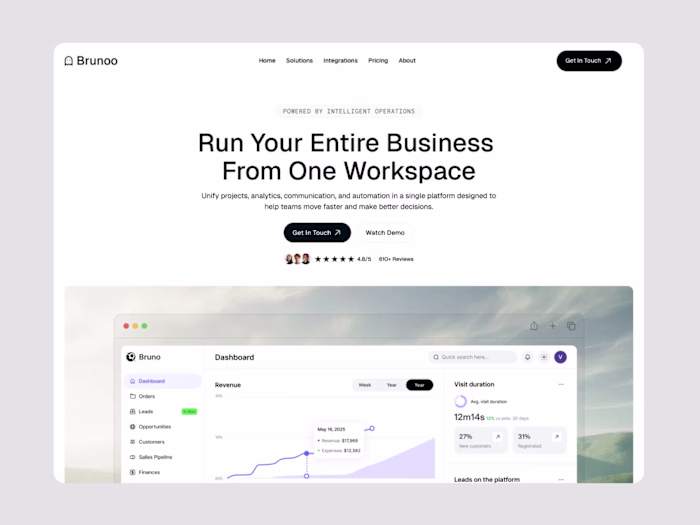 Brunoo — Modern SaaS Startup