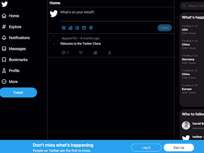 Twitter Clone