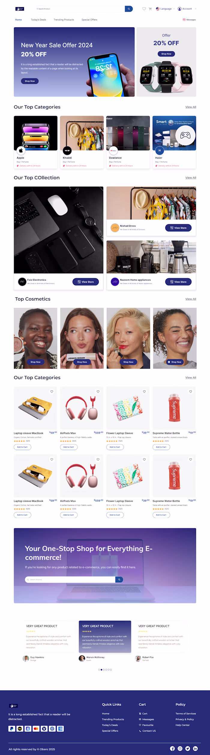E-commerce Landing Page