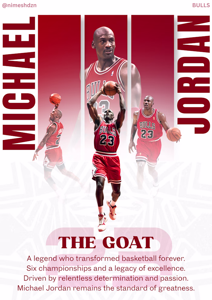 Designed a sports tribute poster