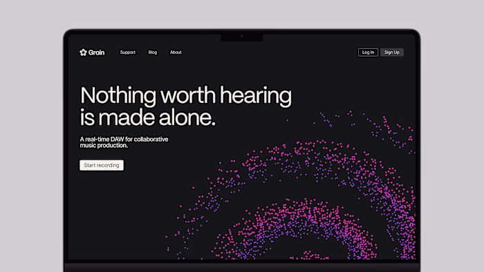 Web design for a music