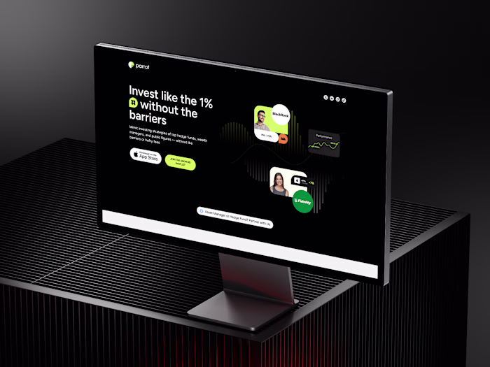 Premium Financial App Website & Fintech UI/UX Design - Parrot
