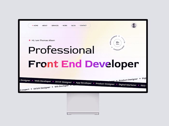 Foxo - Personal Portfolio Figma Template
