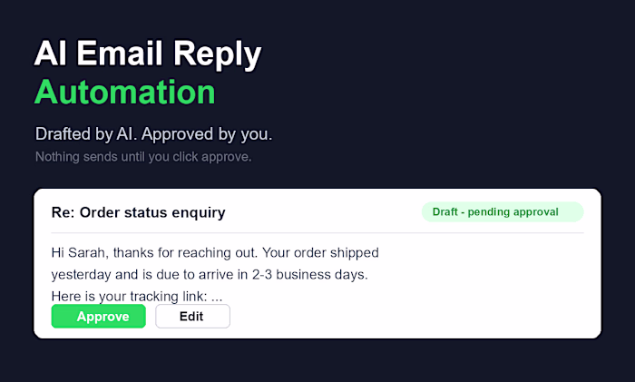 AI Email Draft Engine with Approval Gate
