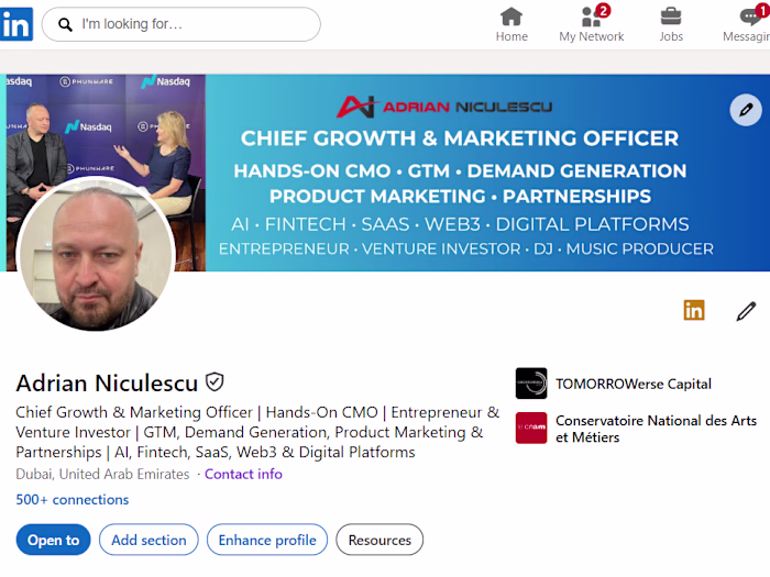 Hey frens! Your LinkedIn profile