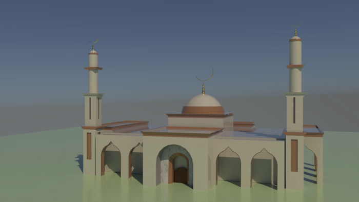 3d mosque