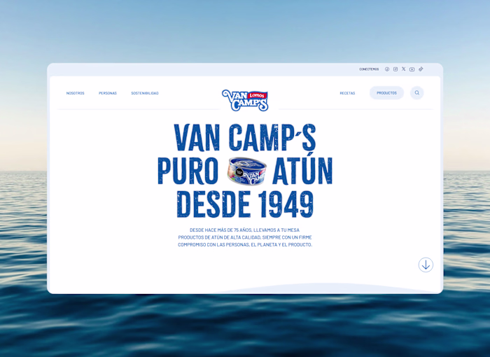 Atún Van Camp's Website