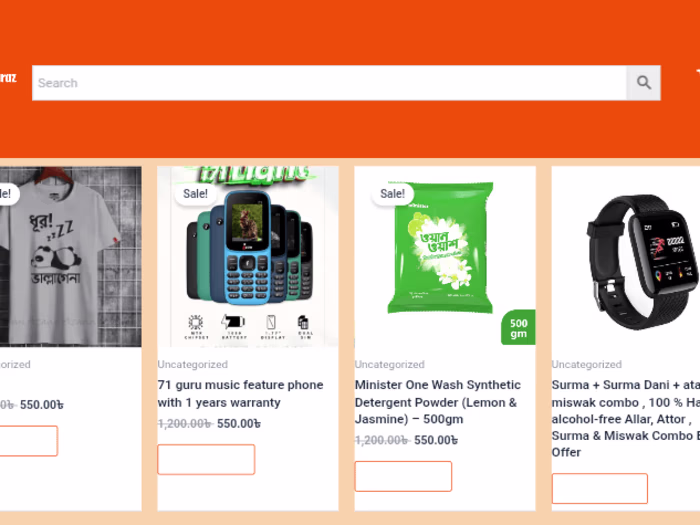 E-commerce website 