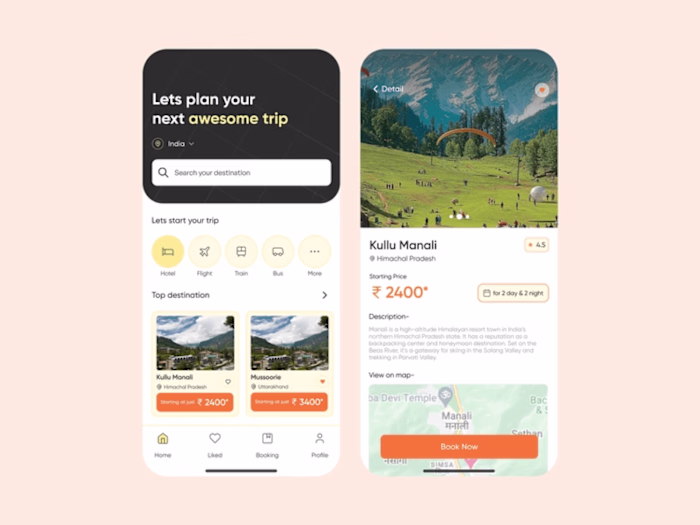 Concierge Service App UI Design