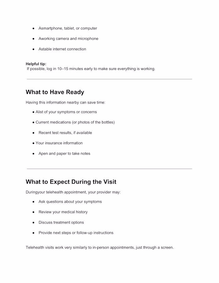 Telehealth Patient Education Starter Kit