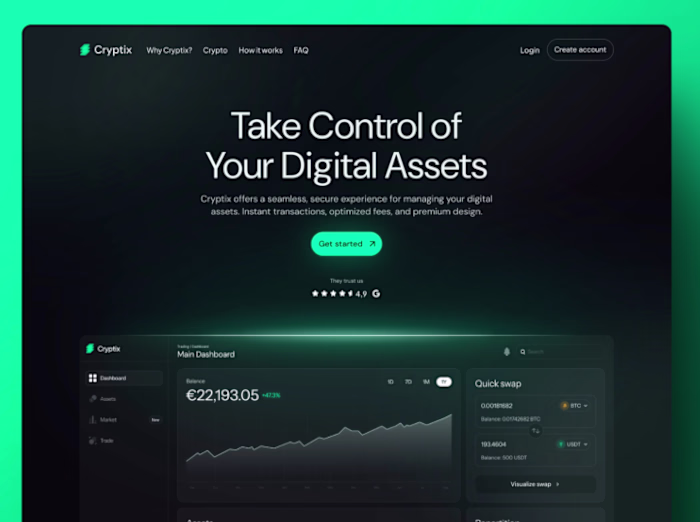 Website interface