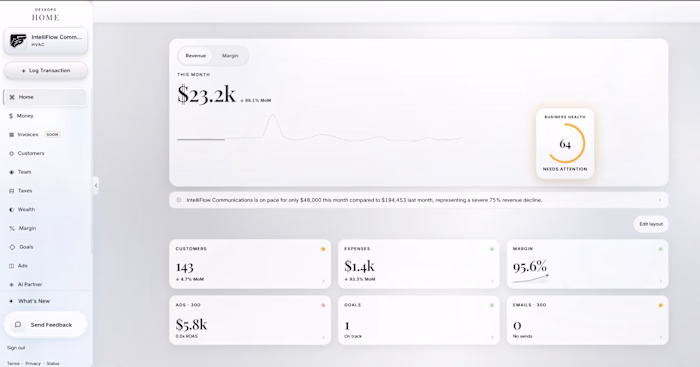 DeskOps: AI Business Advisor for Service Companies