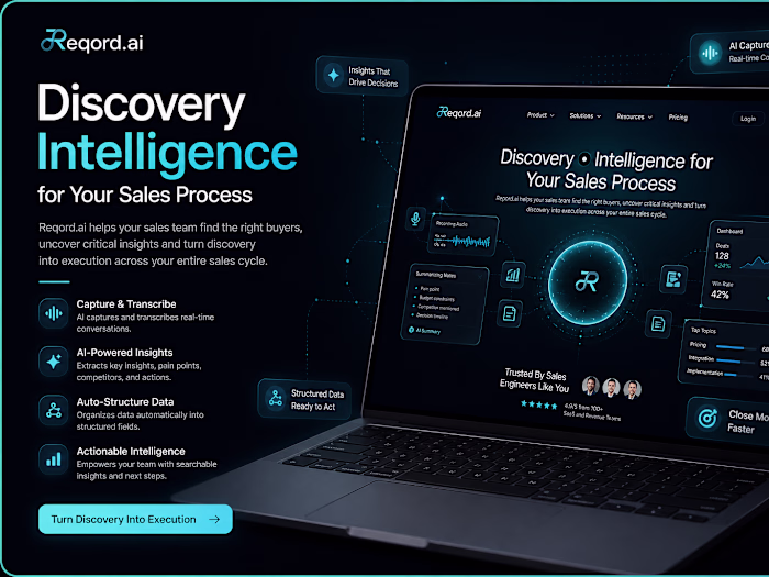 High-Converting Landing Page for Reqord.ai
