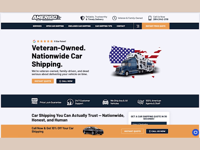 Amerigo Auto Transport: CRM & Lead Operations