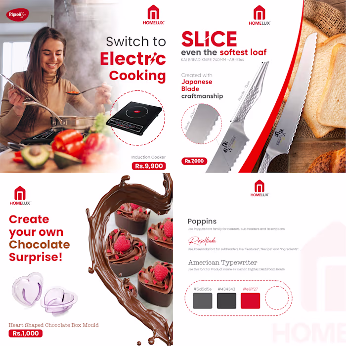 Social media posts and content design