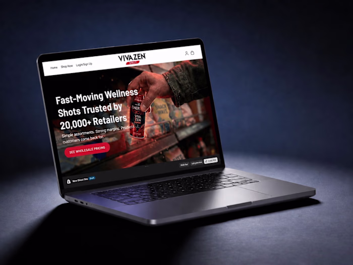 Vivazen Direct Shopify Redesign for Sales Growth