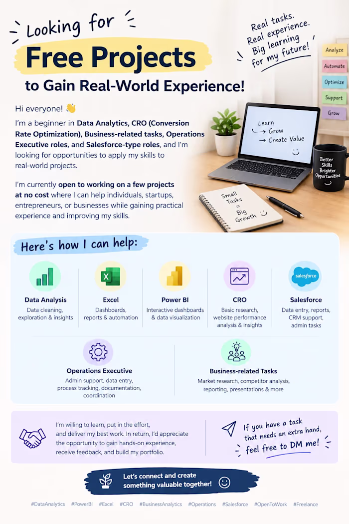 🚀 Looking for Opportunities to