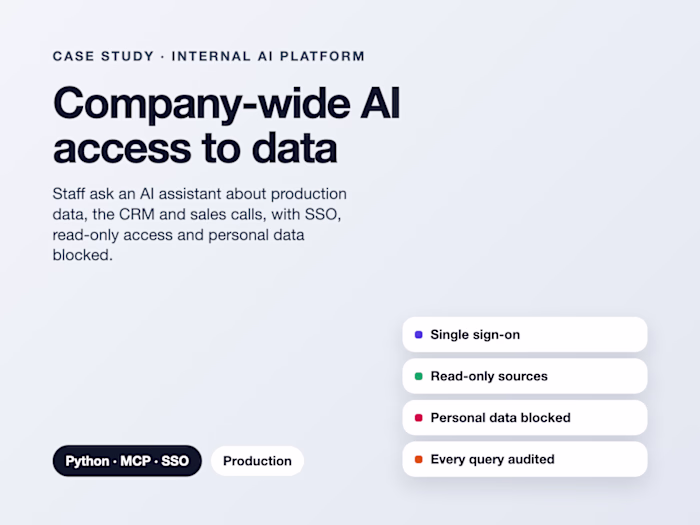 Company-Wide AI Access to Data, Secured with SSO