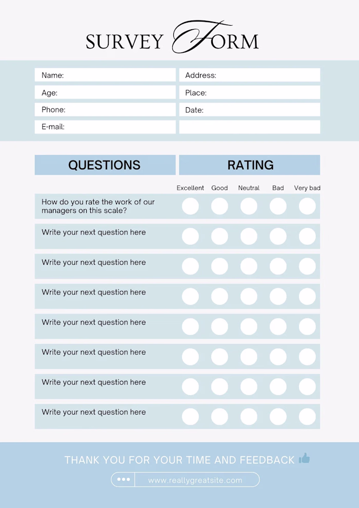 Company Survey Website Solution