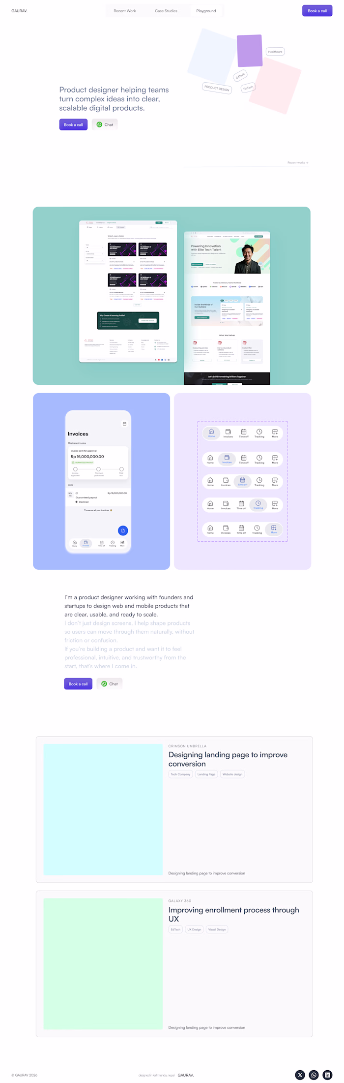 My design portfolio