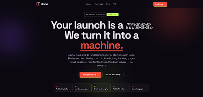 Orbital - (fictional AI launch