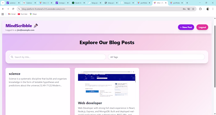 The Blog Platform is a