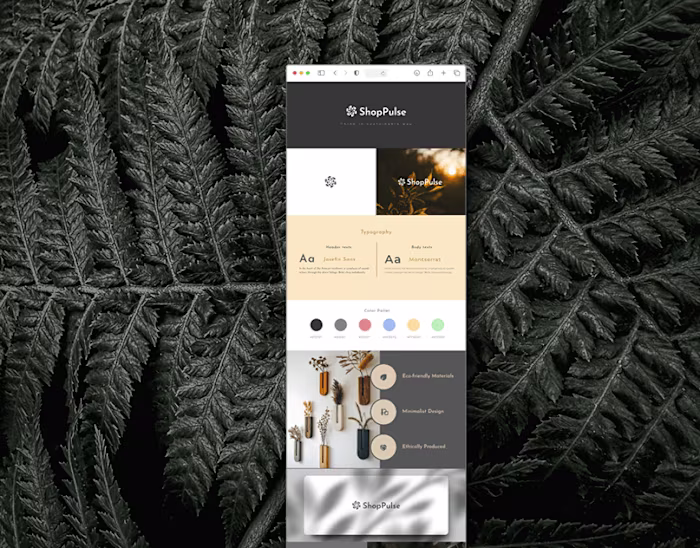 Designed Brand identity for ShopPulse :: Behance