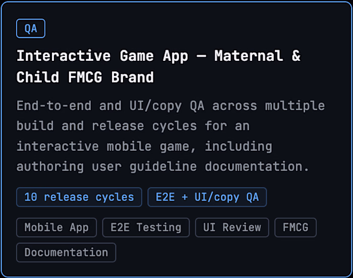 Interactive Game App — Release