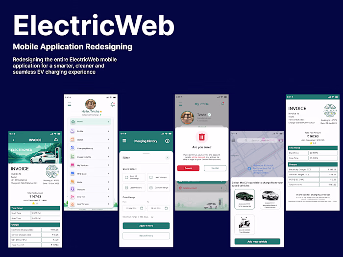Redesigned the ElectricWeb mobile application