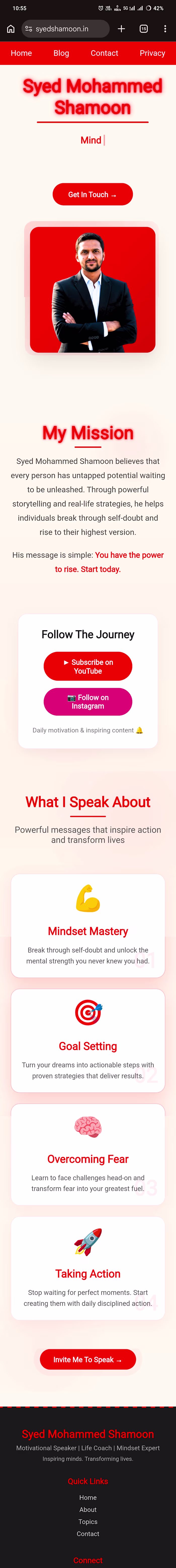 Professional Landing Page with Animations
Designed