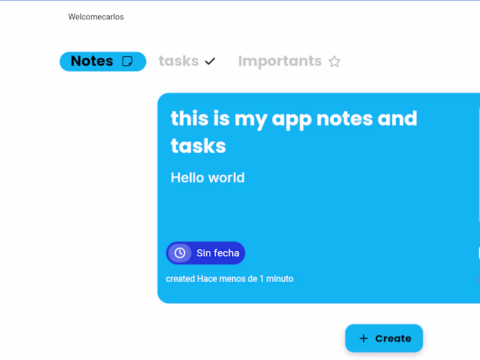  Notes and tasks application, for web and android  (beta)